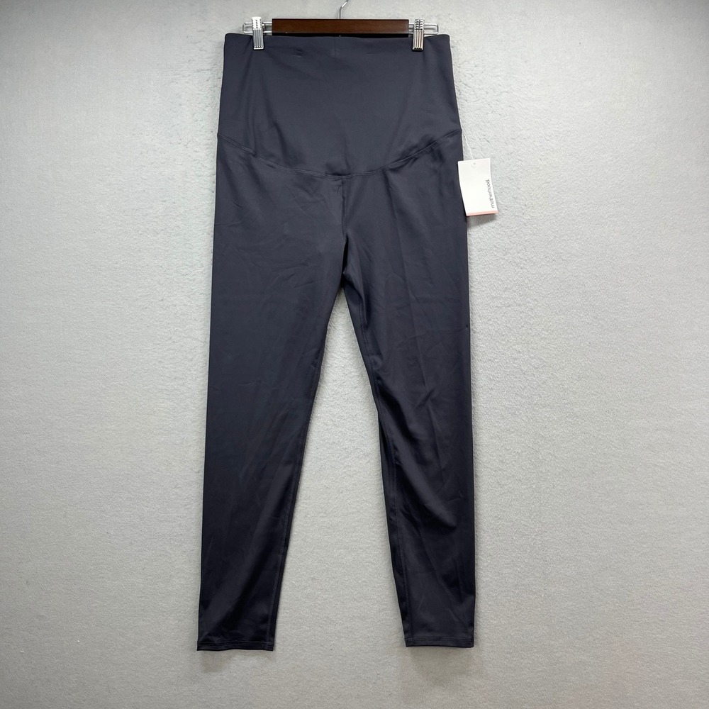 Motherhood Maternity Leggings Womens Medium Black High Rise Stretch Full Length